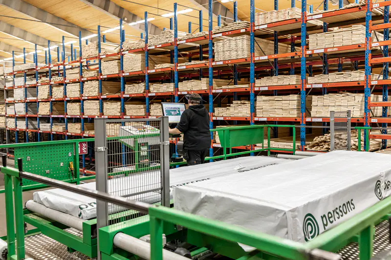 Arbetare på plockjiggen